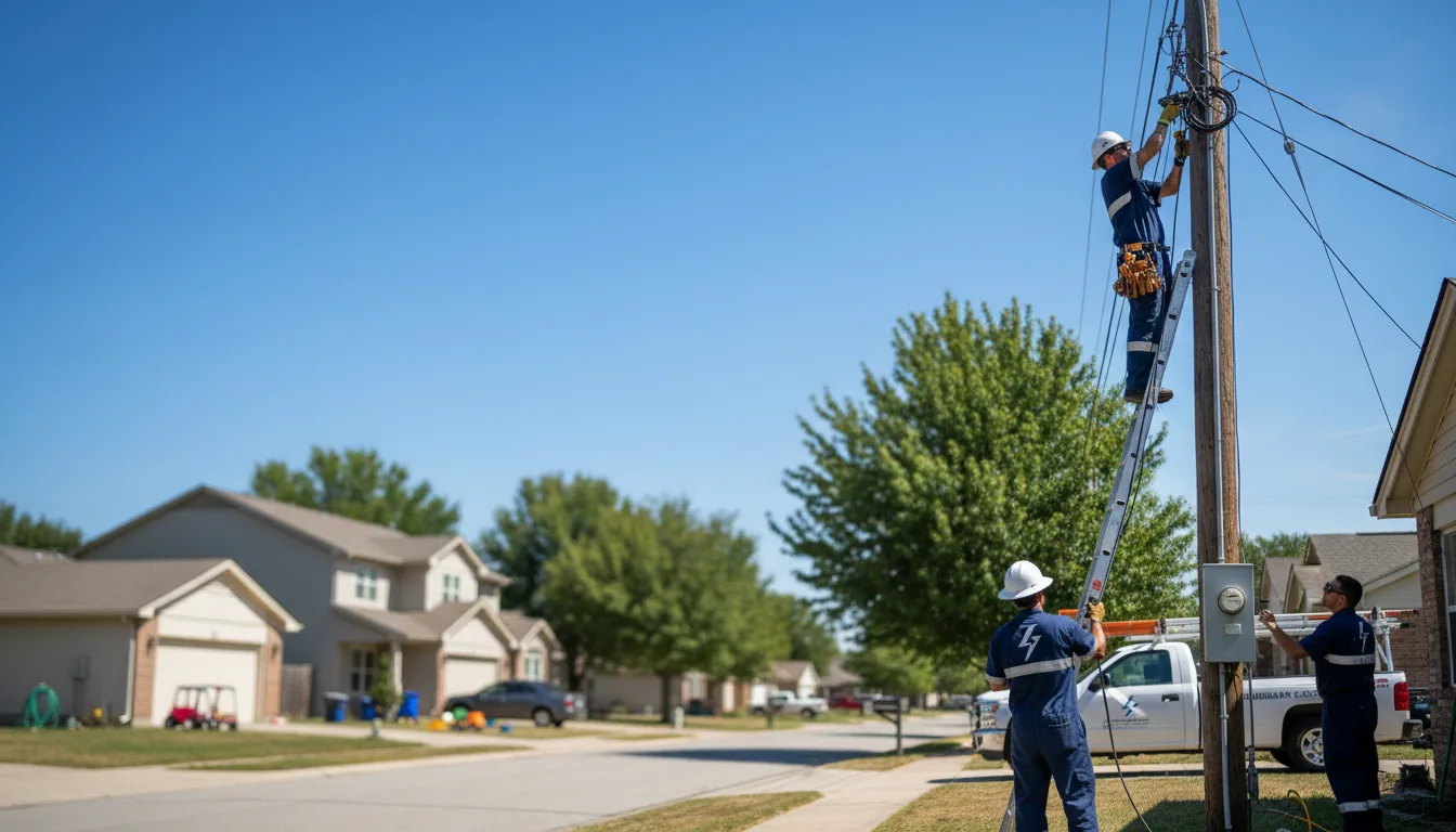 Residential electrician providing installation services in Alexander, IL